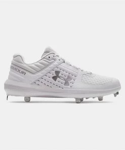 Under Armour Yard Low ST Metal Cleats - White Footwear