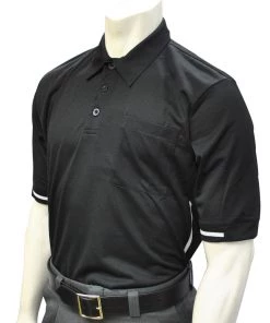 Umpire & Officials Smitty Pro-Style Short Sleeve Umpire Shirt - Black/White BBS310