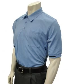 Smitty Pro-Style Short Sleeve Umpire Shirt - Powder Blue/Black BBS310
