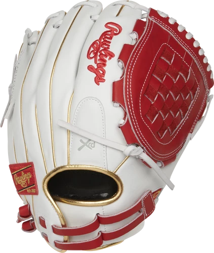 Rawlings Liberty Advanced 12'' Red & Gold Gloves 3 Rawlings Liberty Advanced 12'' Red & Gold Gloves